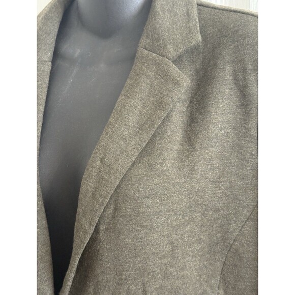 Tahari Women’s Size Medium Green Blazer Modal Ruched Sleeves NWT Comfy Soft - Picture 3 of 16